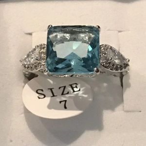 BLUE Ring sz 7